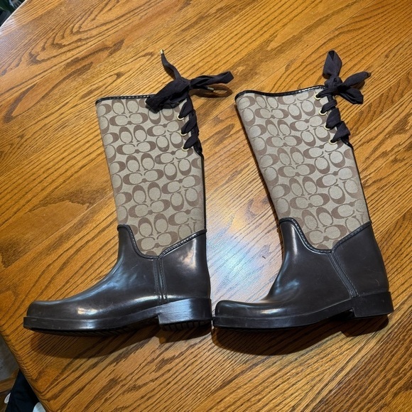 Coach Rain Boots Y2K Size 7B - Picture 6 of 9